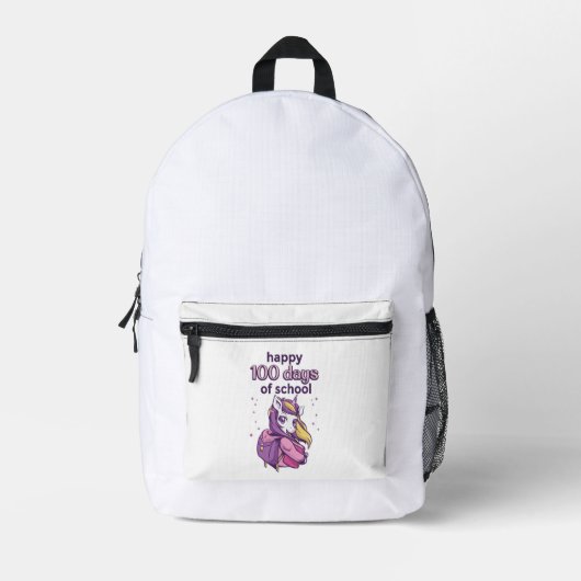 Sac À Dos Imprimé 100 jours d'école (Recto)