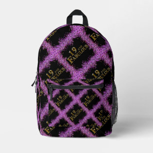 Sac À Dos Imprimé 19e anniversaire 