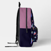 Sac À Dos Imprimé 3D Holographic Geometric Aesthetic Backpack (Gauche)