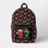 Sac À Dos Imprimé 67 Meme Six Seven Bruh Drôle de Noël 6 7 (Recto)