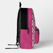 Sac À Dos Imprimé à damiers Coeurs et licorne (Gauche)