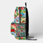 Sac à dos imprimé à fraises d'été modifiable (Droite)