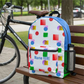 Sac à dos imprimé à l'école pour enfants coloré