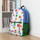 Sac à dos imprimé à l'école pour enfants coloré