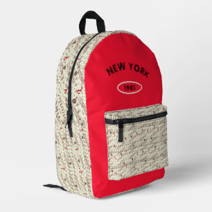 Sac à dos imprimé à motifs