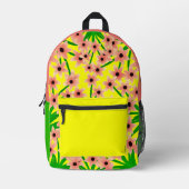 Sac à dos imprimé à motifs floraux (Recto)