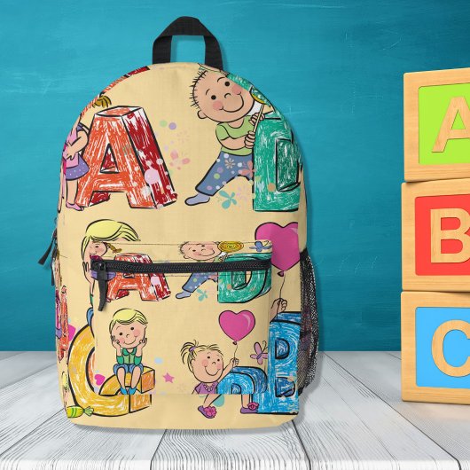 Sac À Dos Imprimé ABC School Kids