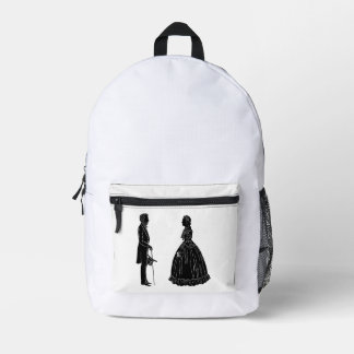 Sac À Dos Imprimé abraham lincoln mary todd lincoln silhouette
