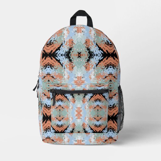 Sac À Dos Imprimé Abstract Split Ends Pattern And Soft Pastels (Recto)