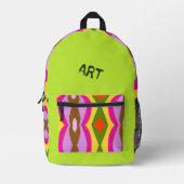 Sac À Dos Imprimé Abstracted Printed Backpack (Recto)