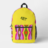 Sac À Dos Imprimé Abstracted Printed Backpack (Recto)