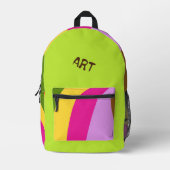 Sac À Dos Imprimé Abstracted Printed Backpack (Recto)