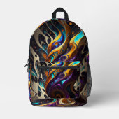 Sac À Dos Imprimé Abstrait (Recto)