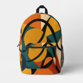 Sac À Dos Imprimé Abstrait africain (Recto)