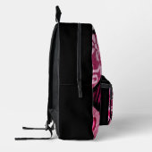 Sac À Dos Imprimé Abstrait coeur d'amour rose Floral Pois noir (Gauche)