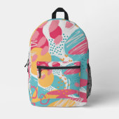 Sac À Dos Imprimé Abstrait coloré (Recto)