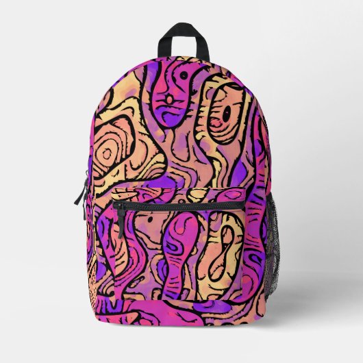 Sac À Dos Imprimé Abstrait dynamique (Recto)