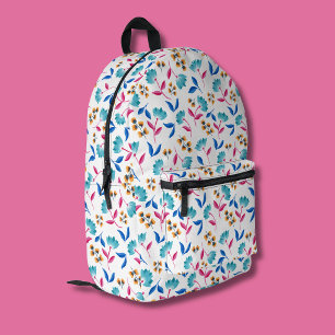 Sac À Dos Imprimé Abstrait floral de tulipe coloré