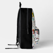 Sac À Dos Imprimé Abstrait maya anciens visages motif 2 (Gauche)