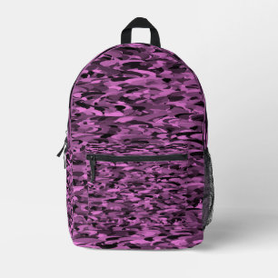 Sac À Dos Imprimé Abstrait Motif violet noir