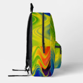 Sac À Dos Imprimé Abstrait multicolore ondulé (Gauche)