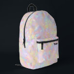Sac À Dos Imprimé abstrait opal rose violet jaune<br><div class="desc">sac à dos arrière - plan inspiré par opal</div>