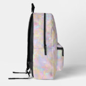 Sac À Dos Imprimé abstrait opal rose violet jaune (Gauche)