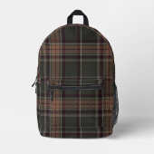 Sac À Dos Imprimé Academia Green Plaid (Recto)