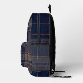 Sac À Dos Imprimé Académique Navy Blue Plaid (Droite)