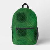 Sac À Dos Imprimé Acceptation | Médaillons de méditation verte (Recto)