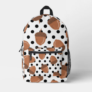 Sac À Dos Imprimé Acorn Black Dots Automne Y2K Motif