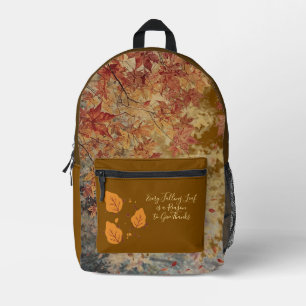 Sac À Dos Imprimé Action de grâce, Magnifique saison de feuilles d'a