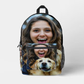 Sac À Dos Imprimé Add Labrador Retriever Photo Personalize (Recto)