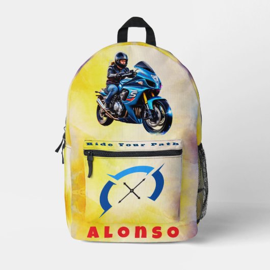 Sac À Dos Imprimé Adventure Riders Club Backpack (Recto)