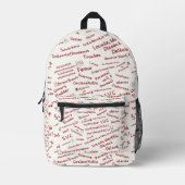 Sac À Dos Imprimé Aesthetic Anatomy Notes Medical Student Backpack (Recto)