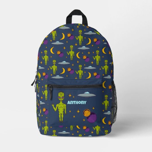 Sac À Dos Imprimé Aiens spatiaux et soucoupes volantes Sci-Fi Thème (Recto)