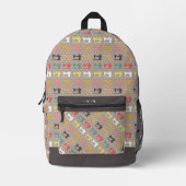 Sac À Dos Imprimé Aimer Coudre Brown (Recto)