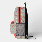 Sac À Dos Imprimé Aimer Coudre Gris (Droite)