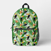 Sac À Dos Imprimé Ajouter le nom tropical toucan (Recto)