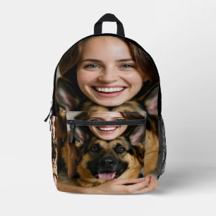 Sac À Dos Imprimé Ajouter une photo de berger allemand Personnaliser
