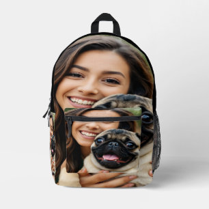 Sac À Dos Imprimé Ajouter une photo de carlin Personnaliser Personna