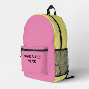 Sac À Dos Imprimé AJOUTER VOTRE NOM limonade rose