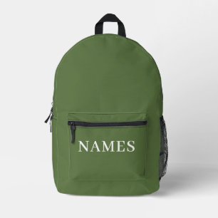Sac À Dos Imprimé Ajoutez Votre Nom