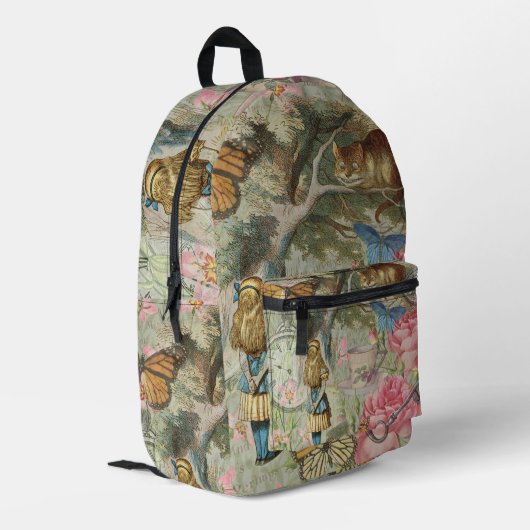 Sac À Dos Imprimé Alice Cheshire Chat Wonderland Tree Garden (Coin arrière gauche)