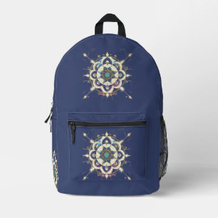 Sac À Dos Imprimé Alignement Étoile Dorée – Un Univers de Géométrie