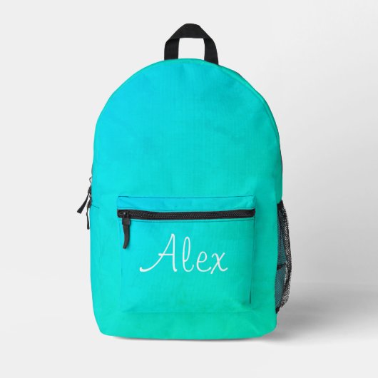 Sac À Dos Imprimé Allant Aqua (Recto)