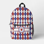 Sac À Dos Imprimé Américaine Argyle (Recto)