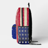 Sac À Dos Imprimé American Flag Design Personnalisé Nom Parties scin (Droite)