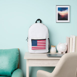 Sac À Dos Imprimé American Flag Design simple et propre