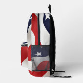 Sac À Dos Imprimé American Flag USA Personnalisé Monogramme Initial (Droite)